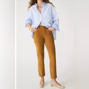 J.Crew vintage slim straight size 27 with perfect pockets corduroy caramel color